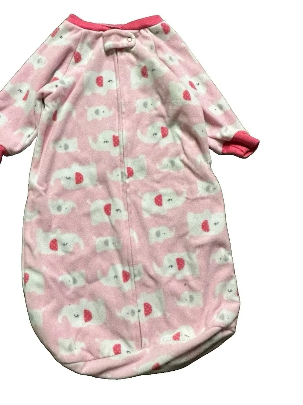 Baby Girl Fleece Sleep Sacks Animals Size 0-9 Months